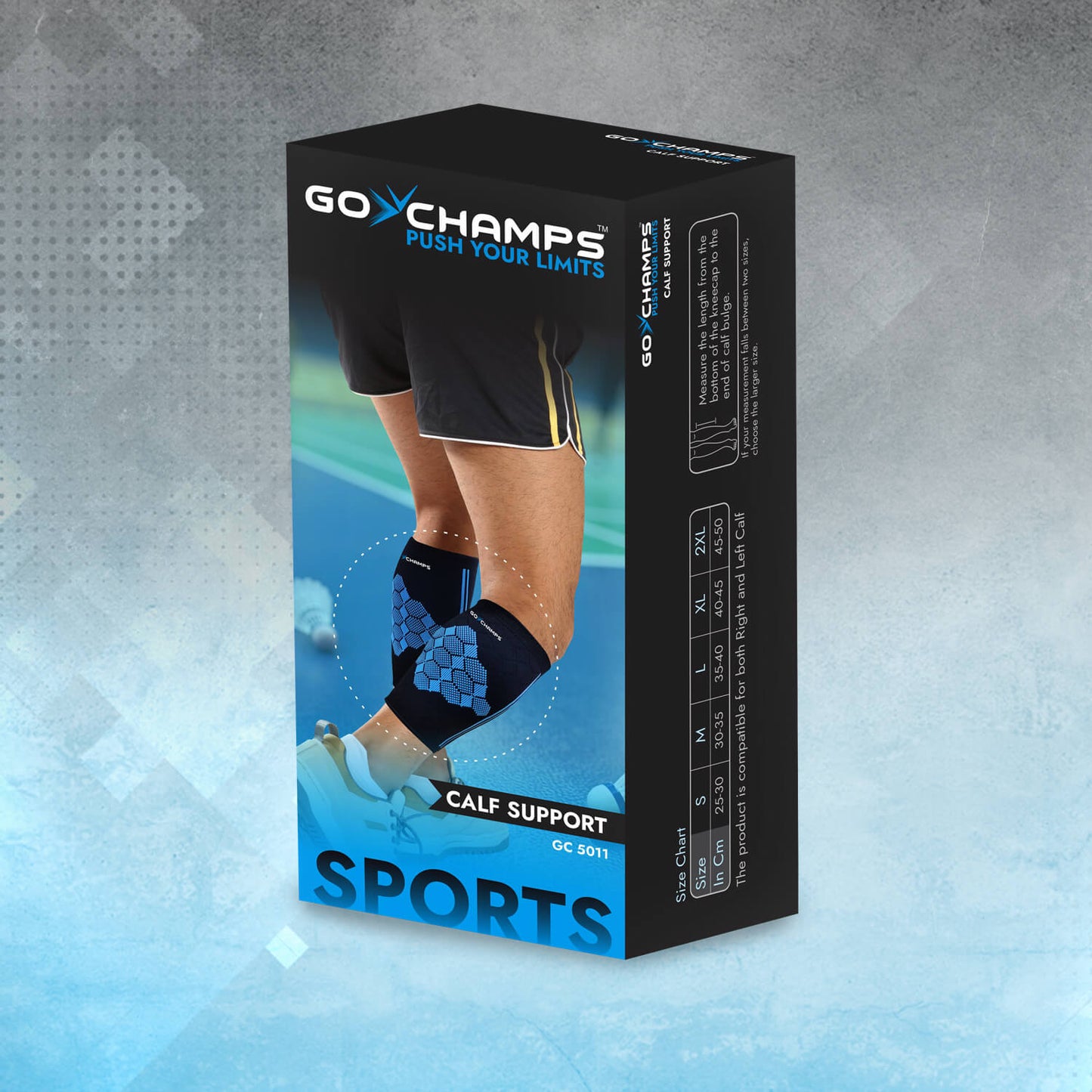 GoChamps Neoprene Lower Back Support + Calf Support + Finger Grips