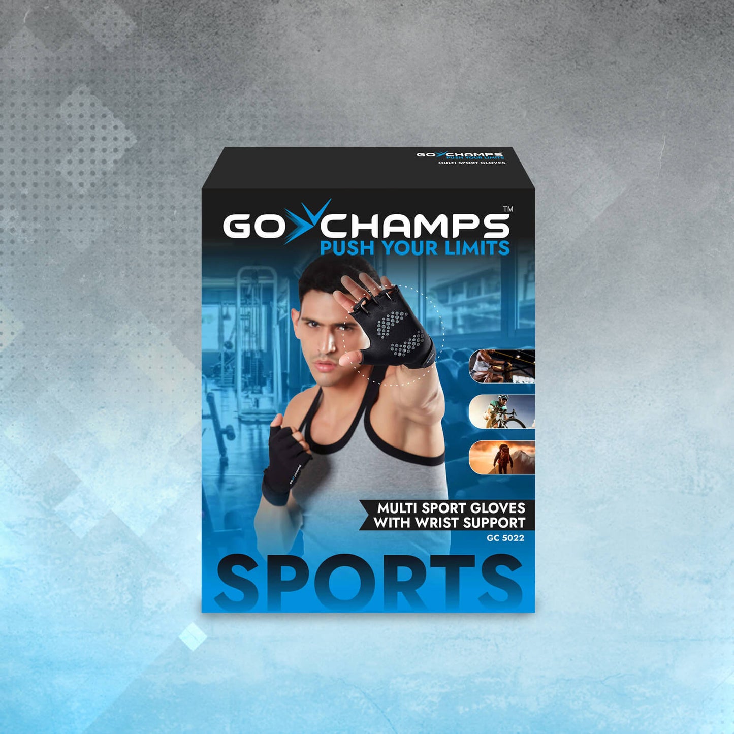 GoChamps Neoprene Shoulder Support + Multi Sports Gloves With Wrist Support + Elbow Support