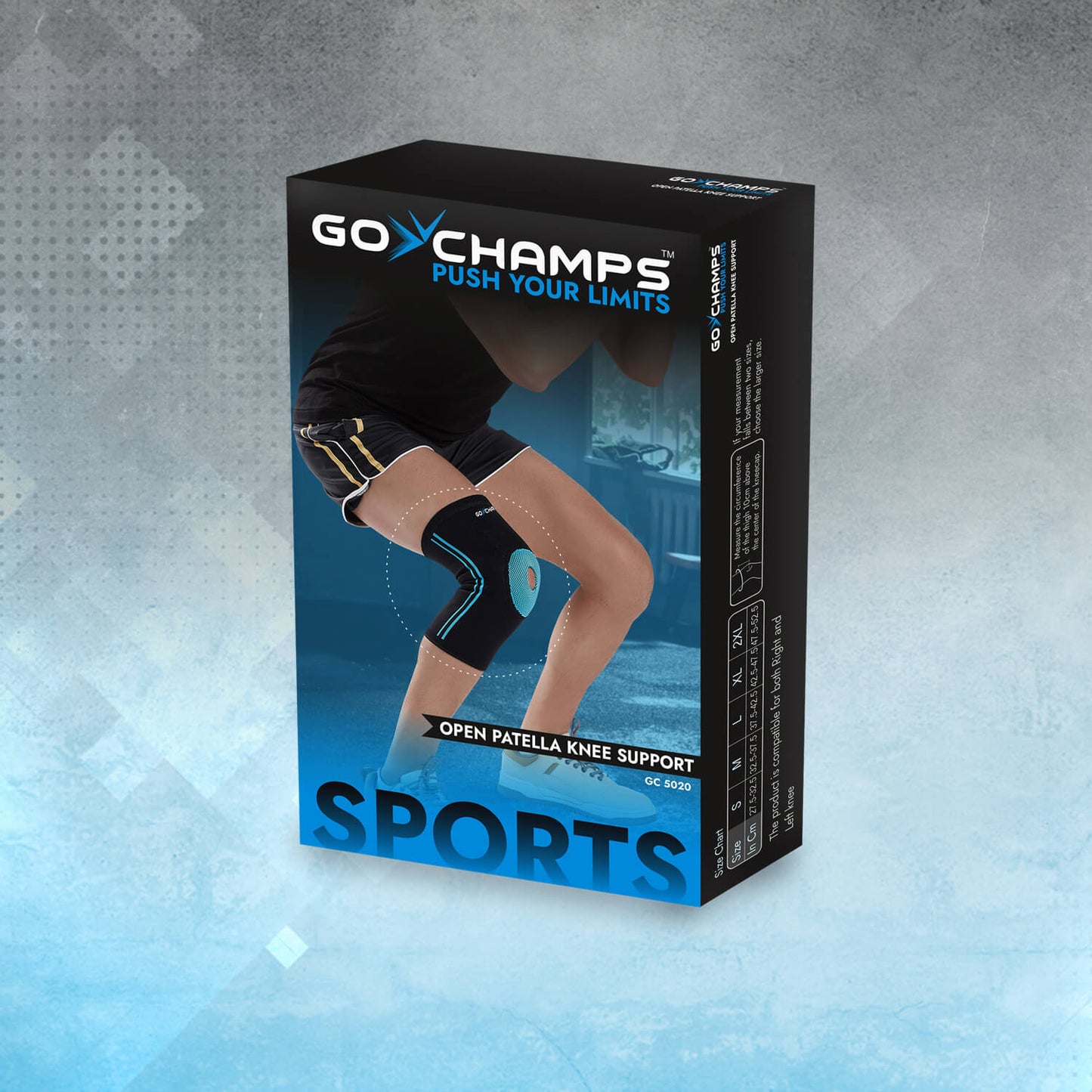 GoChamps Open Patella Knee Support